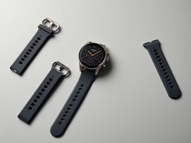 Smartwatch e pulseiras de silicone